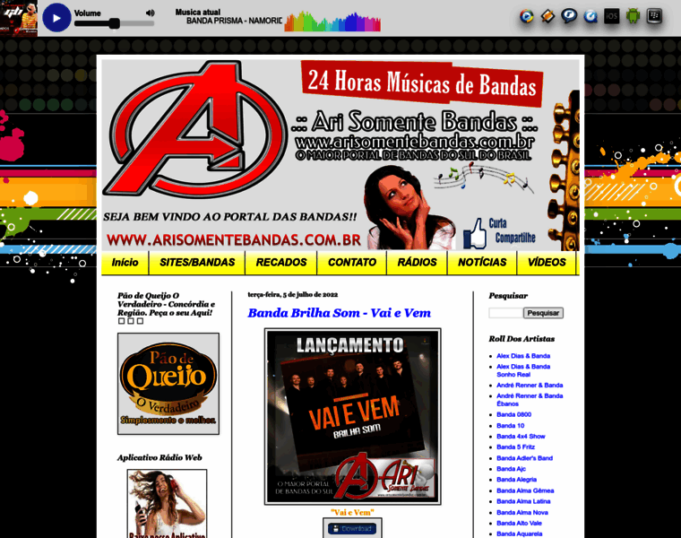 Arisomentebandas.com.br thumbnail