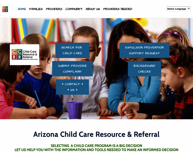 Arizonachildcare.org thumbnail