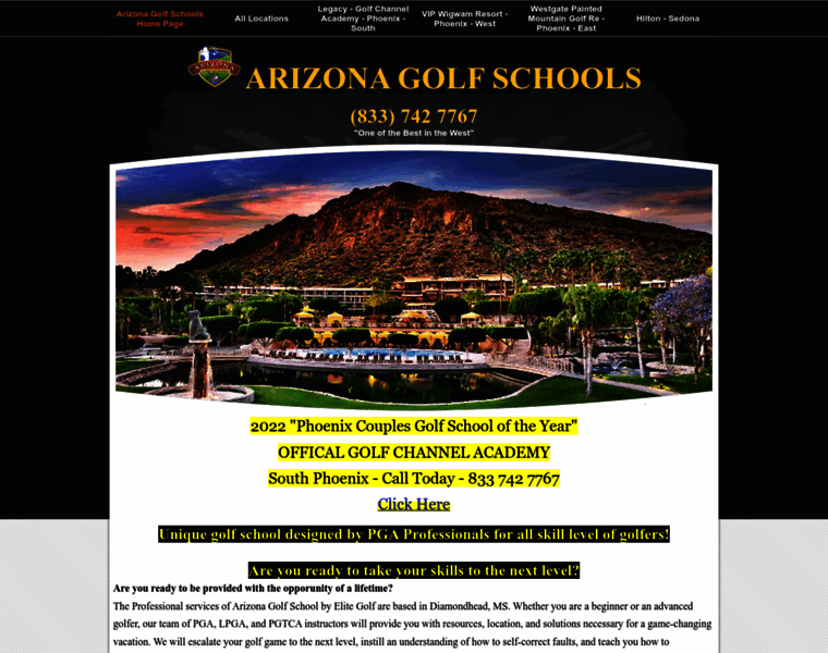Arizonagolfschools.com thumbnail