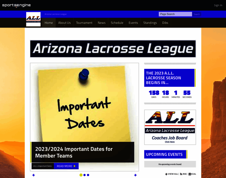 Arizonalacrosseleague.com thumbnail