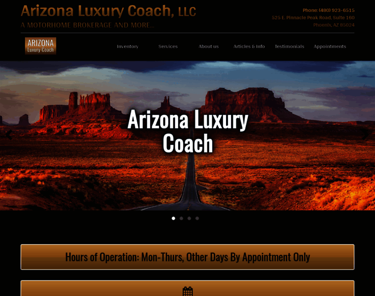 Arizonaluxurycoach.com thumbnail