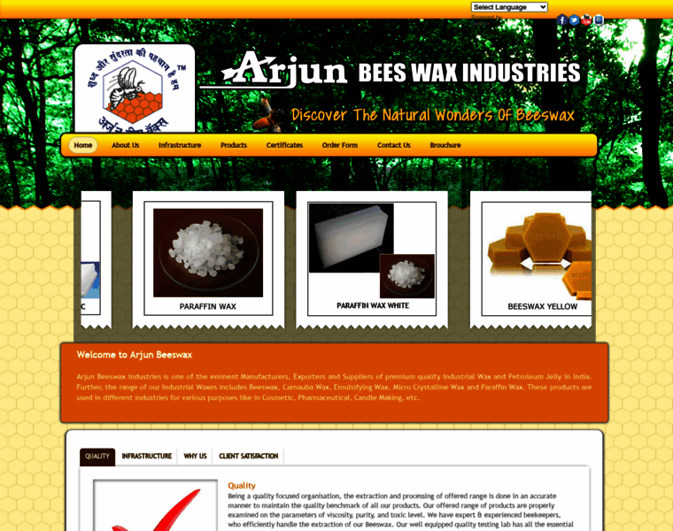 Arjunbeeswax.com thumbnail