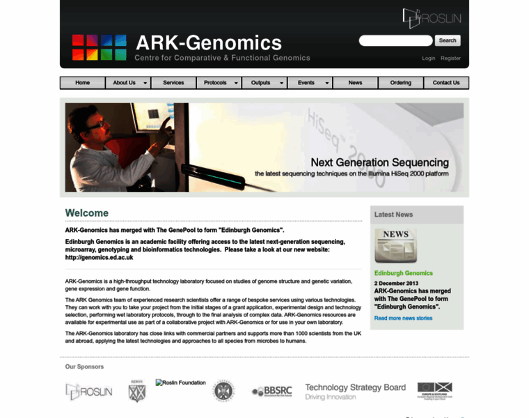 Ark-genomics.org thumbnail