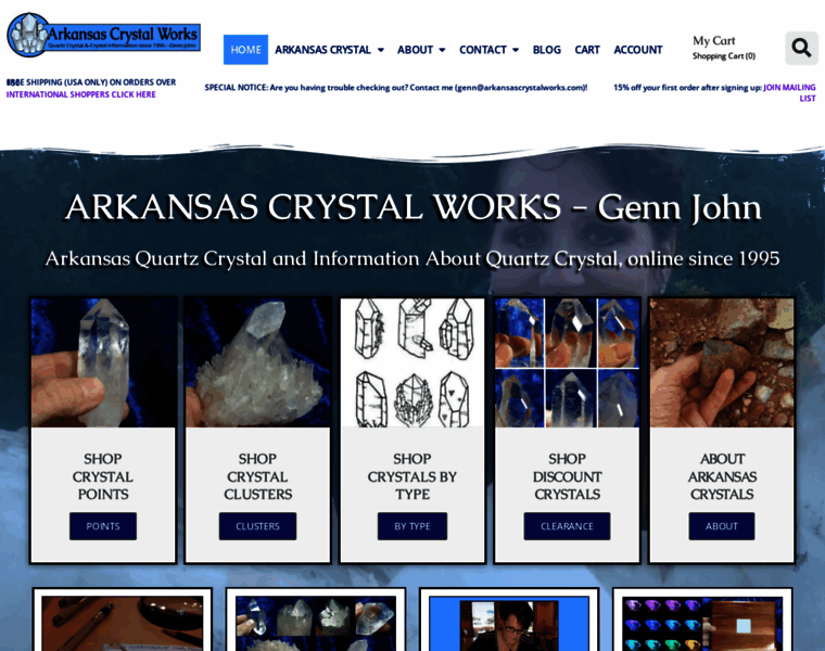 Arkansascrystalworks.com thumbnail