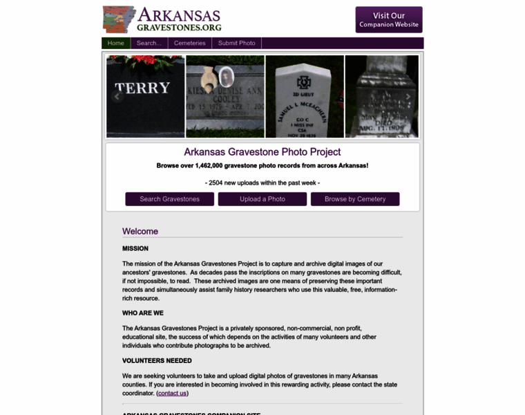 Arkansasgravestones.org thumbnail