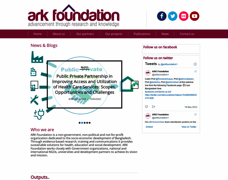 Arkfoundationbd.org thumbnail