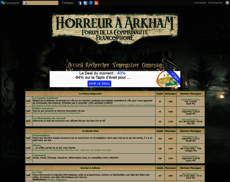 Arkhamhorrorfr.forumactif.com thumbnail