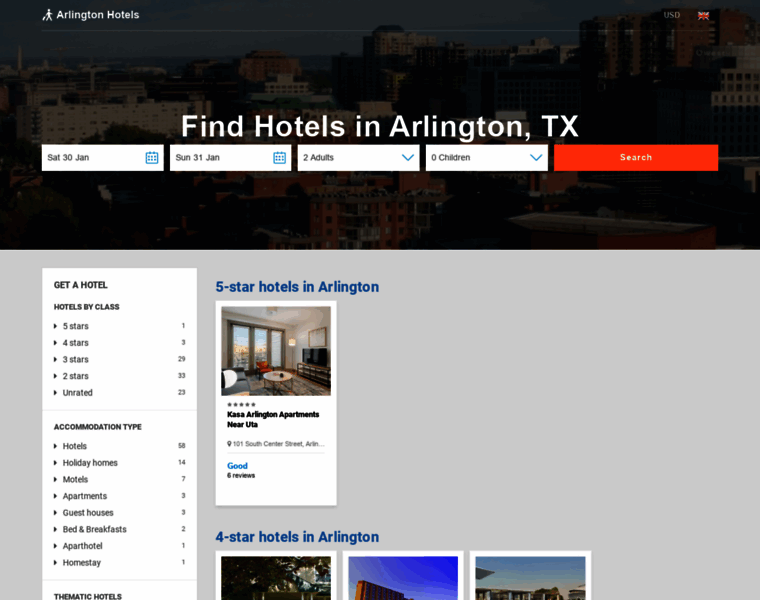 Arlington-hotels.com thumbnail