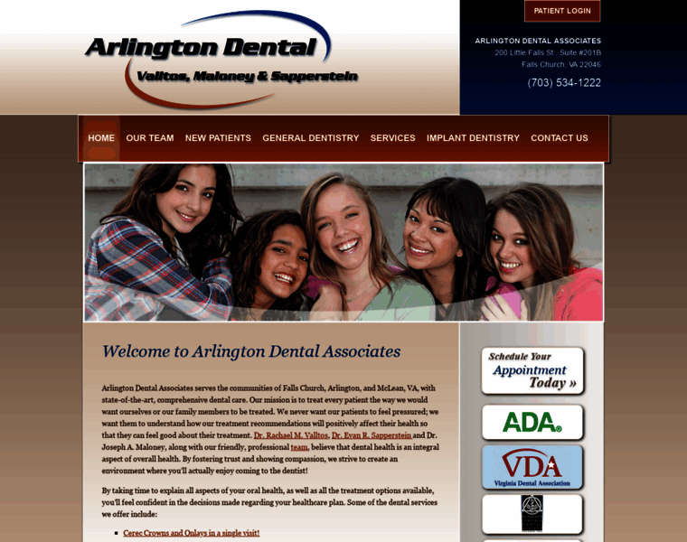 Arlingtondentalassociates.com thumbnail