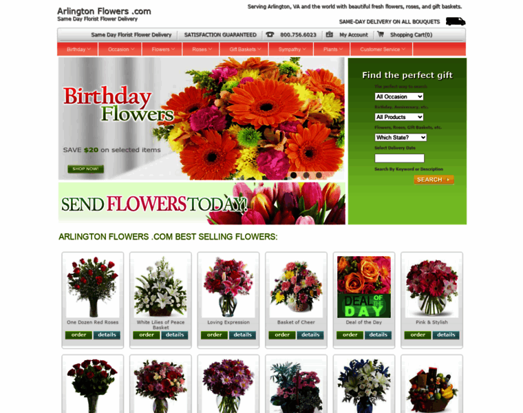 Arlingtonflowers.com thumbnail