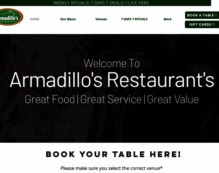 Armadillosrestaurantsnz.com thumbnail