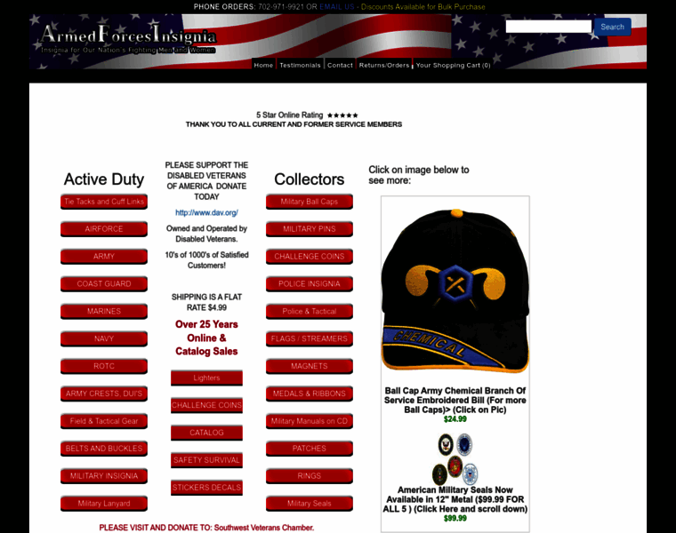 Armedforcesinsignia.com thumbnail