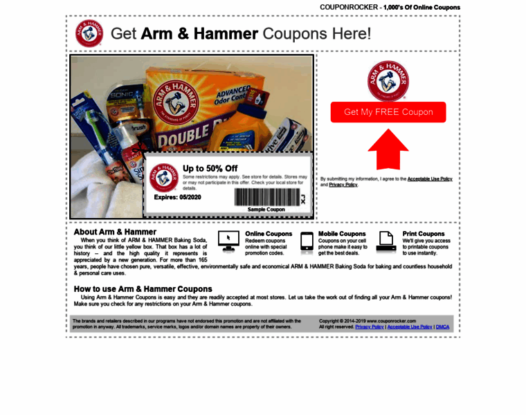Armhammer.couponrocker.com thumbnail