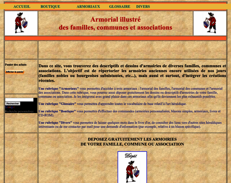 Armorial-familles-associations-communes-france.com thumbnail