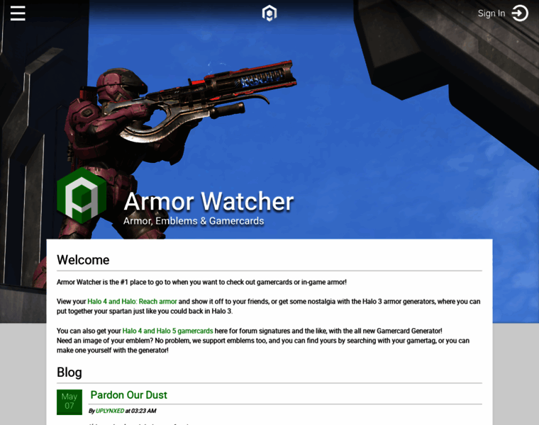 Armorwatcher.com thumbnail