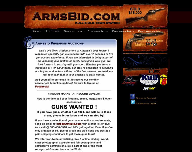 Armsbid.com thumbnail
