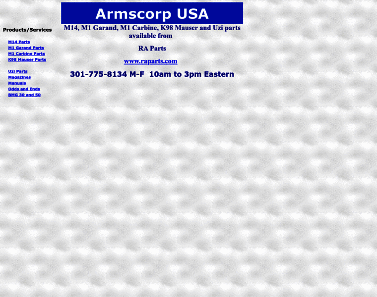 Armscorpusa.com thumbnail