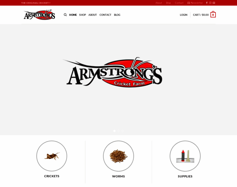 Armstrongcrickets.com thumbnail