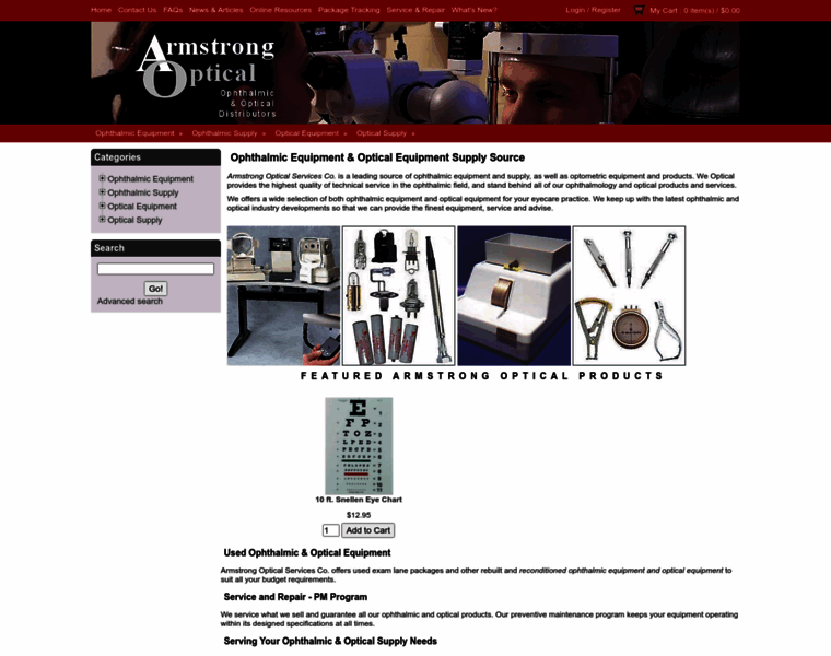 Armstrongoptical.com thumbnail