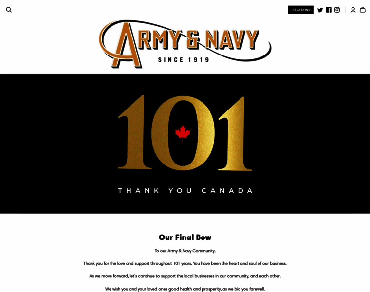 Armyandnavy.ca thumbnail