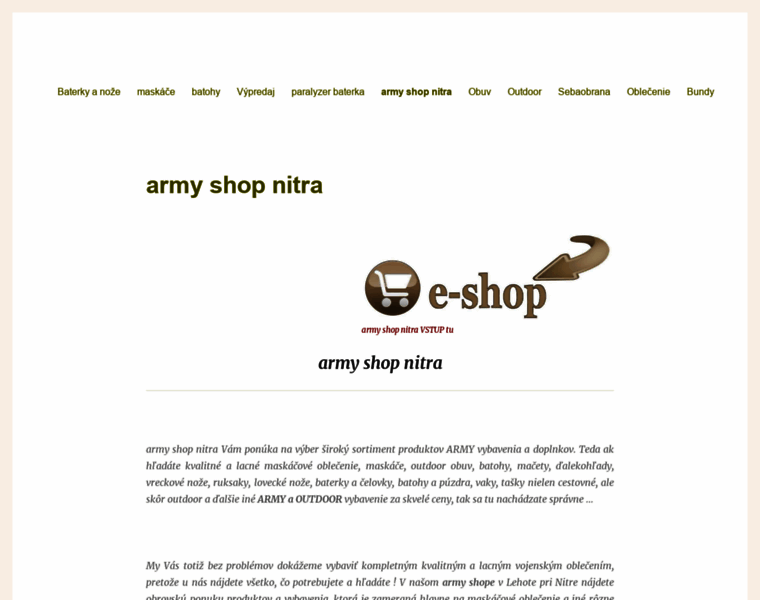 Armyeshop.sk thumbnail