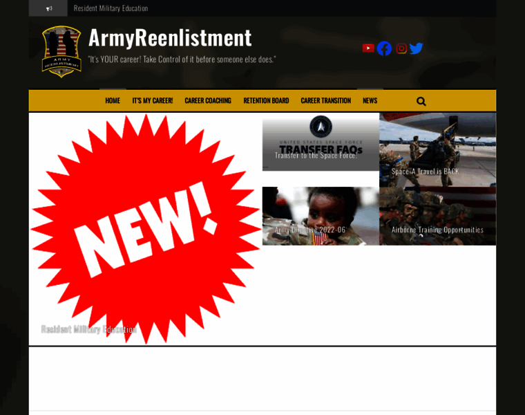 Armyreenlistment.com thumbnail