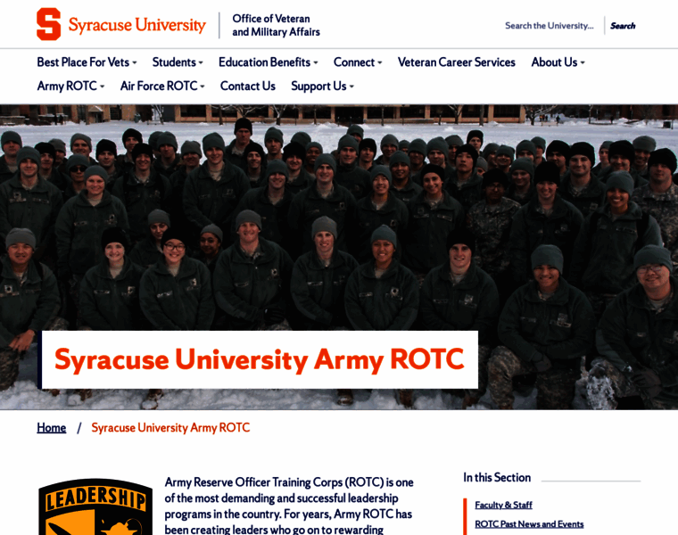 Armyrotc.syr.edu thumbnail