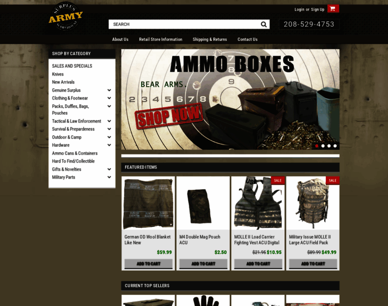 Armysurpluswarehouse.com thumbnail