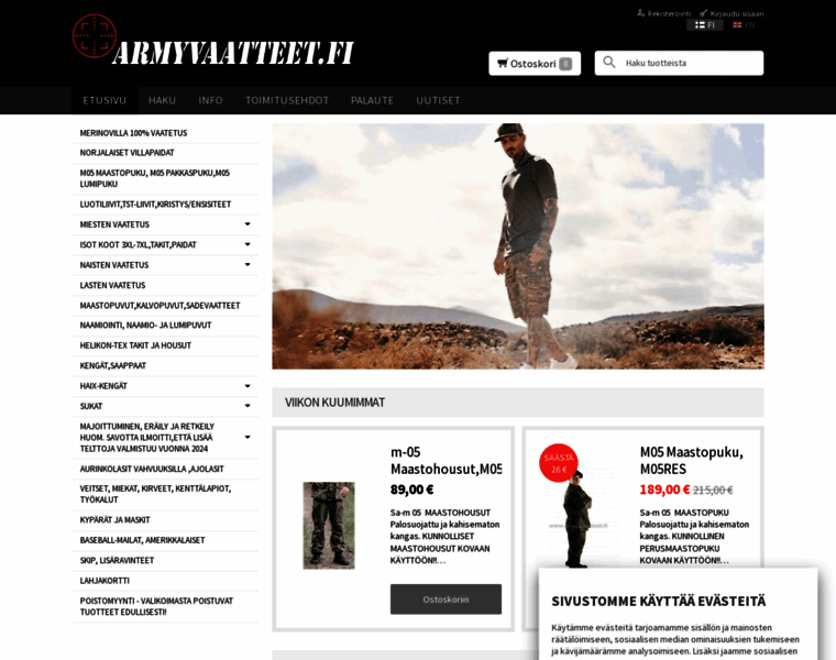 Armyvaatteet.fi thumbnail