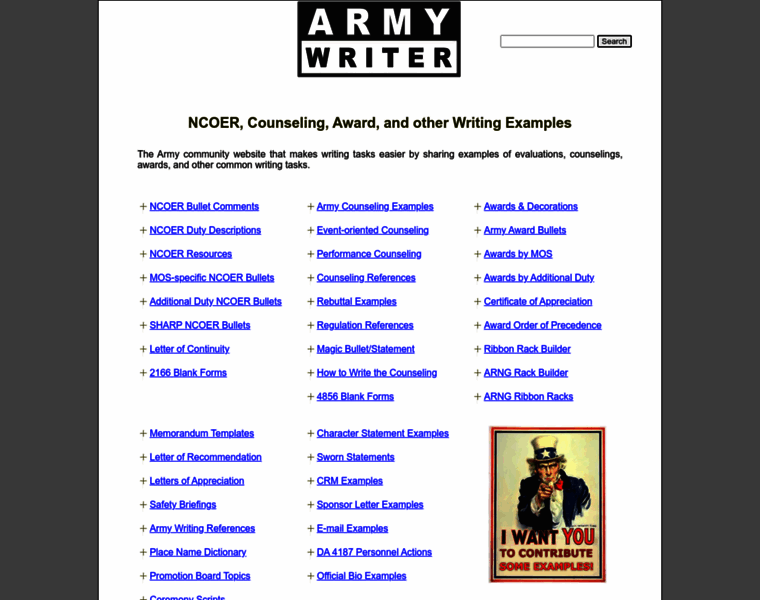 Armywriter.com thumbnail