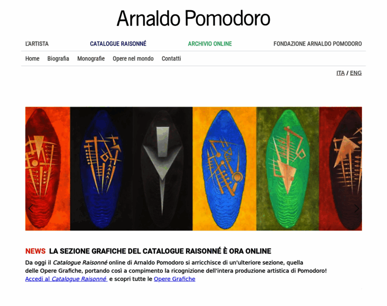 Arnaldopomodoro.it thumbnail