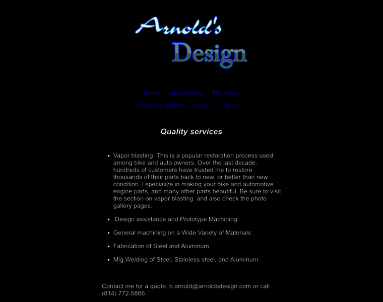 Arnoldsdesign.com thumbnail