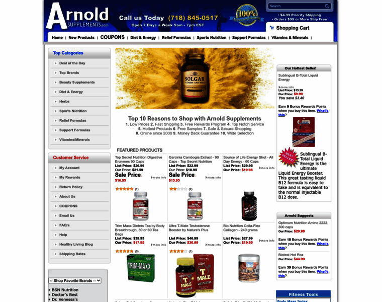Arnoldsupplements.com thumbnail