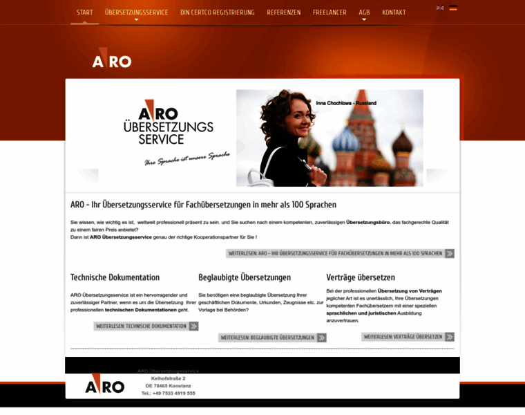 Aro-uebersetzungsservice.de thumbnail