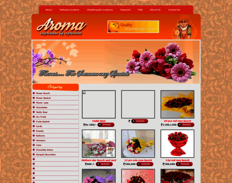 Aromaflowerboutique.com thumbnail