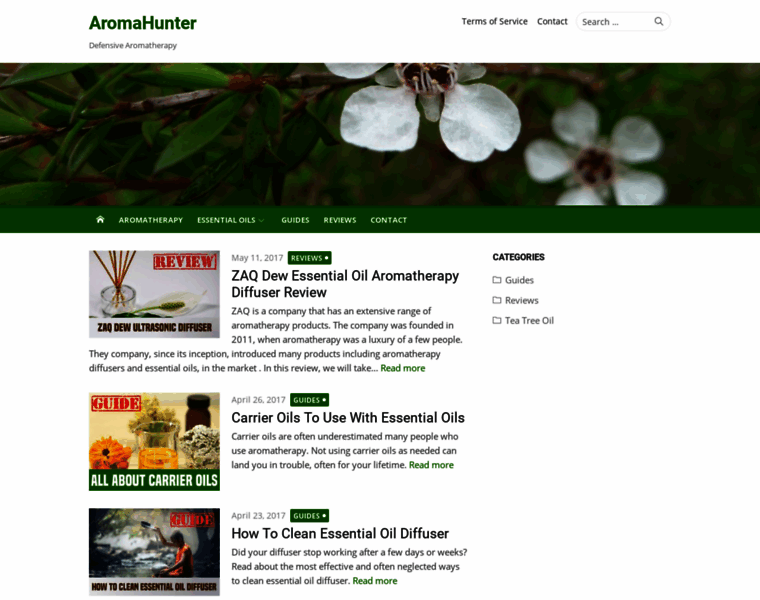 Aromahunter.com thumbnail
