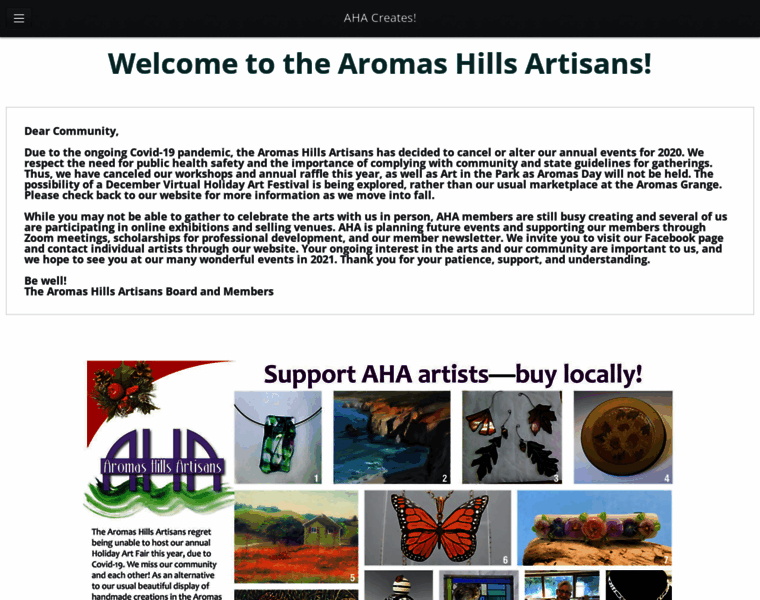 Aromashillsartisans.com thumbnail
