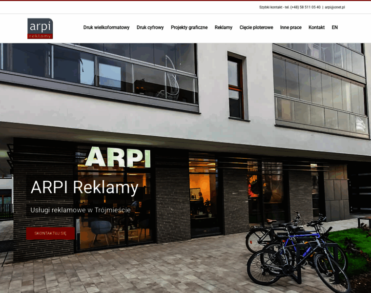 arpi.com.pl at WI. Drukarnia i usługi reklamowe w Gdańsku | ARPI Reklamy