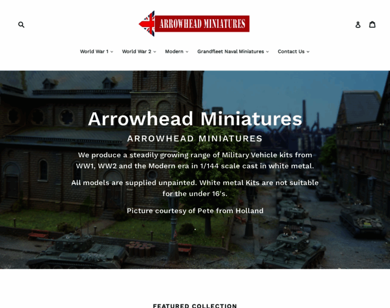 Arrowheadminiatures.co.uk thumbnail