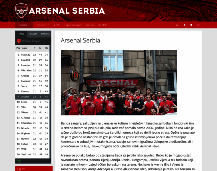 Arsenal-serbia.com thumbnail