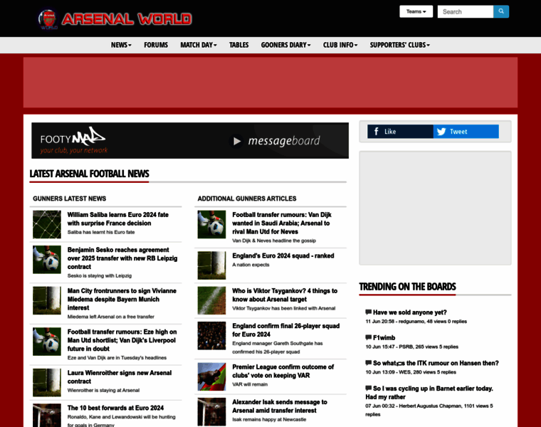 Arsenal-world.co.uk thumbnail