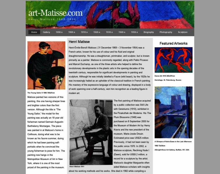 Art-matisse.com thumbnail