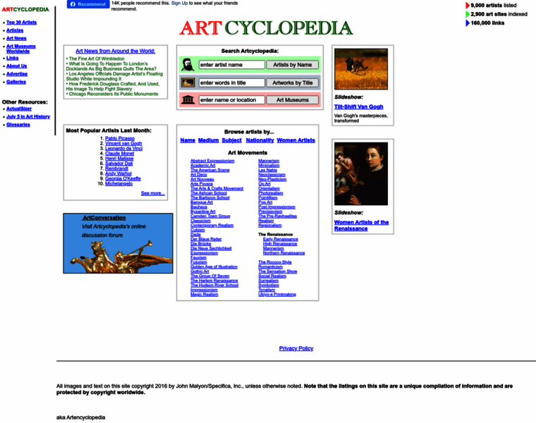 Artcyclopedia.org thumbnail