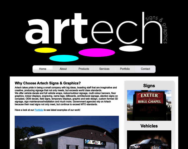 Artech-signs.com thumbnail