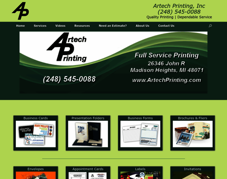 Artechprinting.com thumbnail