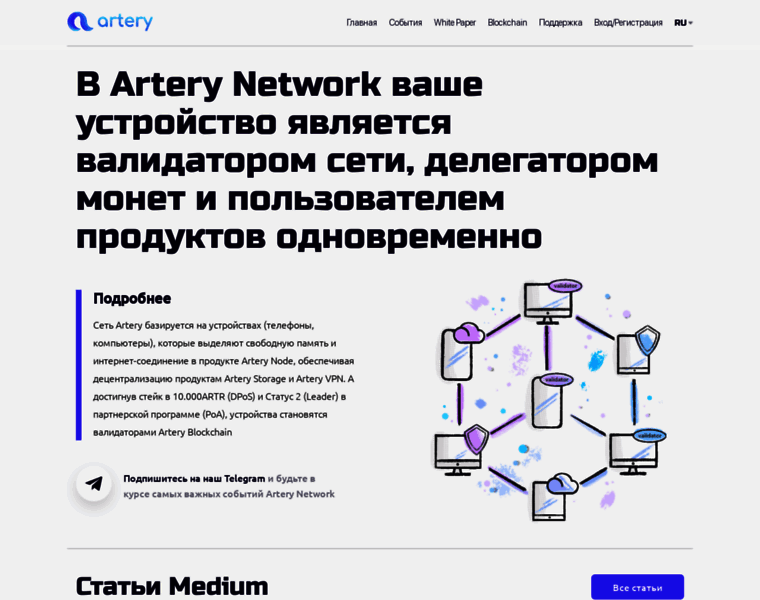 Artery-network.io thumbnail