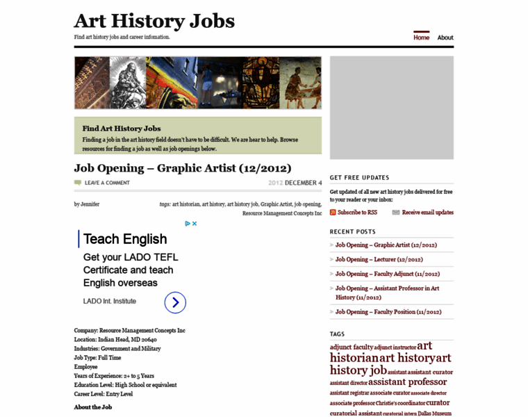 Arthistoryjobs.com thumbnail