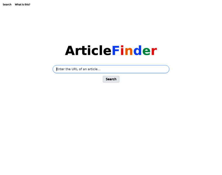 Articlefinder.org thumbnail