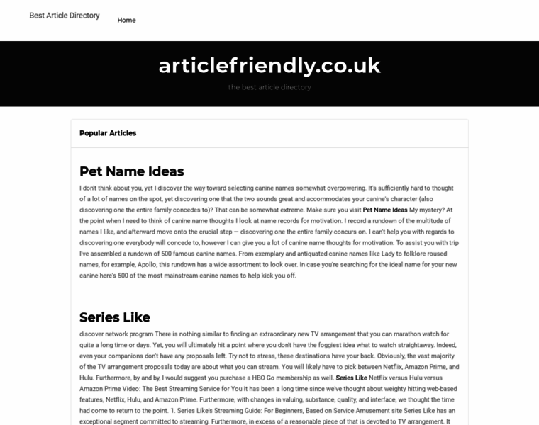 Articlefriendly.co.uk thumbnail