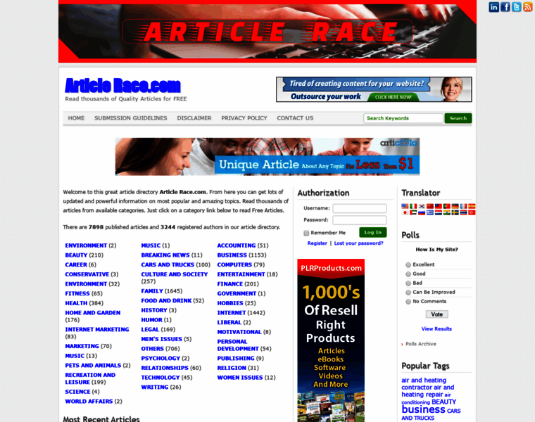 Articlerace.com thumbnail